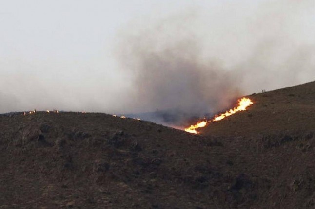 Controlado el incendio forestal de Felix (Almería)