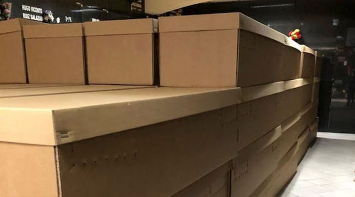 Féretro de cartón ecológico