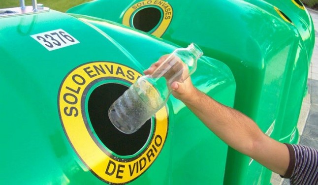 El reciclaje de vidrio creció en España un 5% durante el año 2017