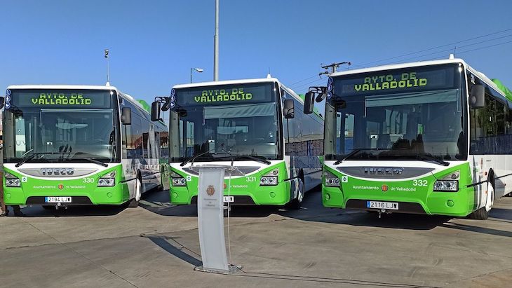 Iveco Bus presenta sus primeros autobuses Urbanway de gas natural comprimido en Valladolid