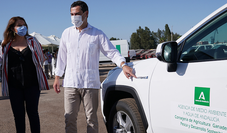 Andalucía cuenta con nueva flota de más de 100 vehículos híbridos y eléctricos para Medio Ambiente