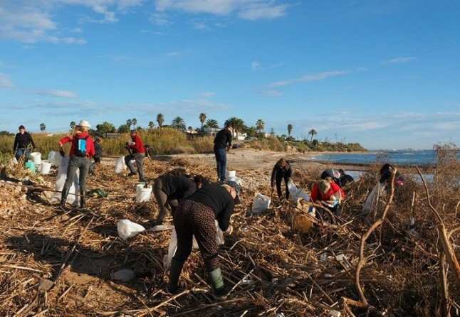Recogidos más de dos toneladas de residuos en las playas de Aiguadoliva