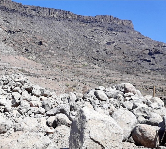 Denuncian ante el Seprona las obras en el cauce público del Barranco de Veneguera