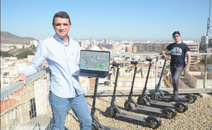 Patines eléctricos monitorizarán la contaminación en Murcia