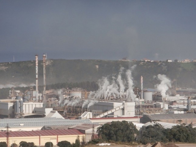 Asturias. En toda la comarca de Avilés se superan la contaminante materia sedimentable