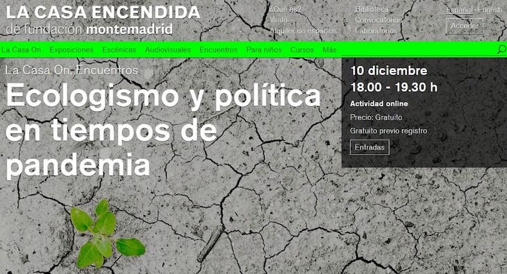 Juantxo López-Uralde:“Ecologismo y política en tiempos de pandemia". Política en verde para salir de la crisis