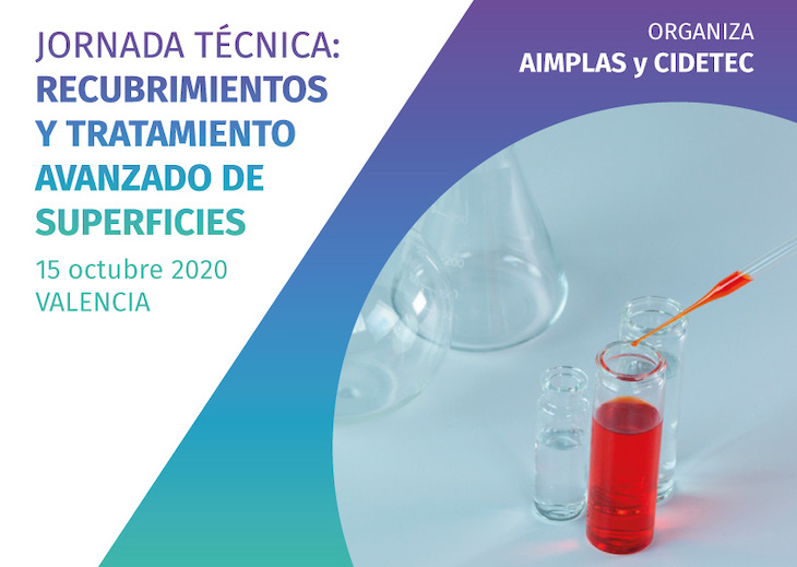 CIDETEC y AIMPLAS organizan la tercera edición de su jornada de recubrimientos en esta ocasión con formato online