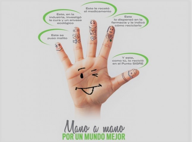 SIGRE lanza nueva campaña “Gracias por echar una mano” para la sensibilizar sobre la importancia del reciclado de envases o restos de medicamentos