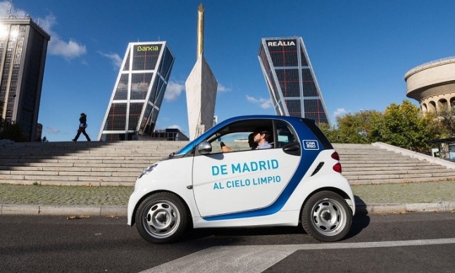 Los usuarios de car2go en Madrid reducen más de 1.600 toneladas de CO2 en 2017