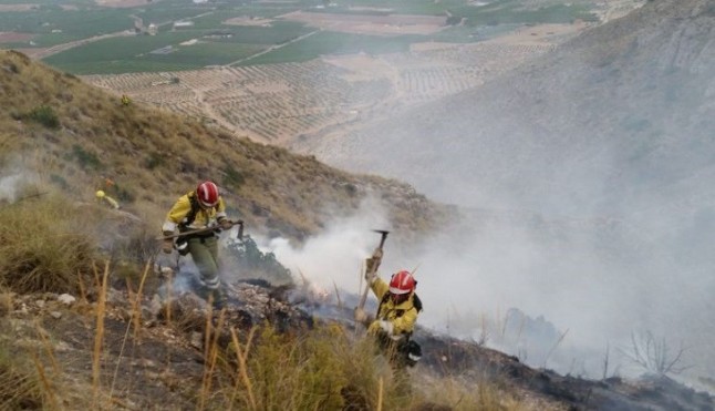 Tres denunciados por el incendio forestal que arrasó 120 hectáreas en un paraje de Moguer (Huelva)