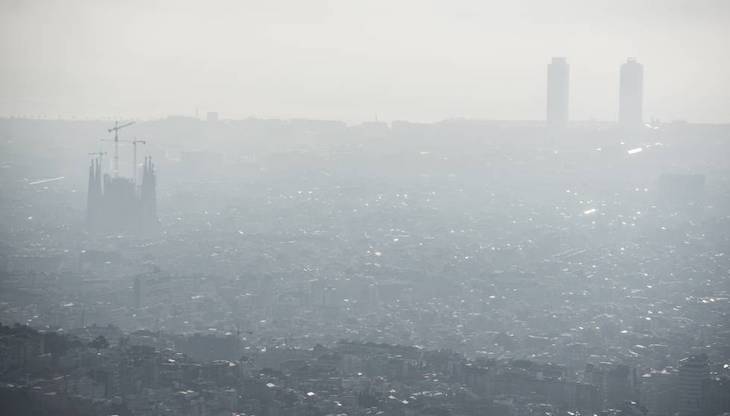 Episodio de alta contaminación en toda Cataluña