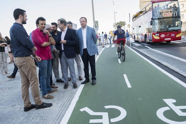 Arranca el carril bici del casco histórico de Cádiz