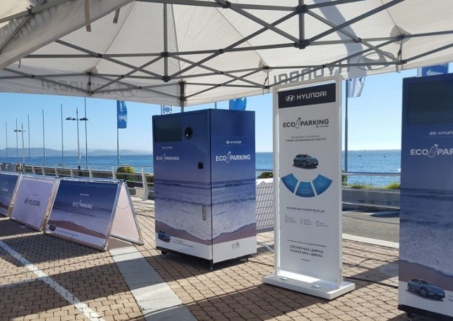 Te presentamos el Eco Parking donde se puede pagar reciclando