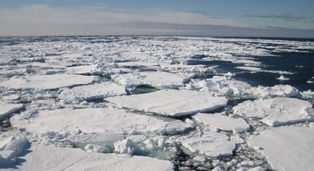 El gélido Estrecho de Bering