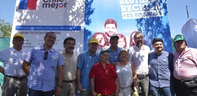 Inician obras del primer punto limpio de la red de reciclaje más importante del país en Estación Central