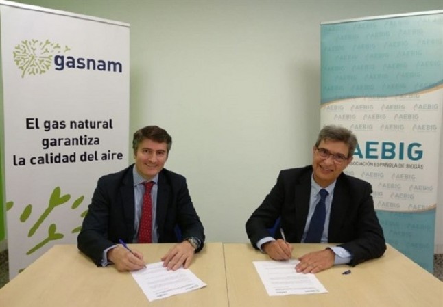 Gasnam y AEBIG firman un acuerdo de colaboración en materia de gas renovable para movilidad sostenible