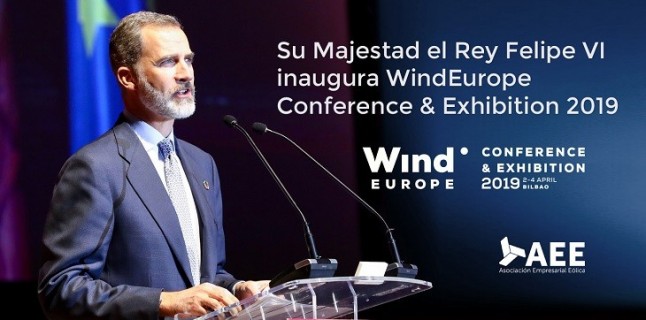 Su Majestad el Rey Felipe VI inaugura WindEurope 2019 Conference &amp; Exhibitio