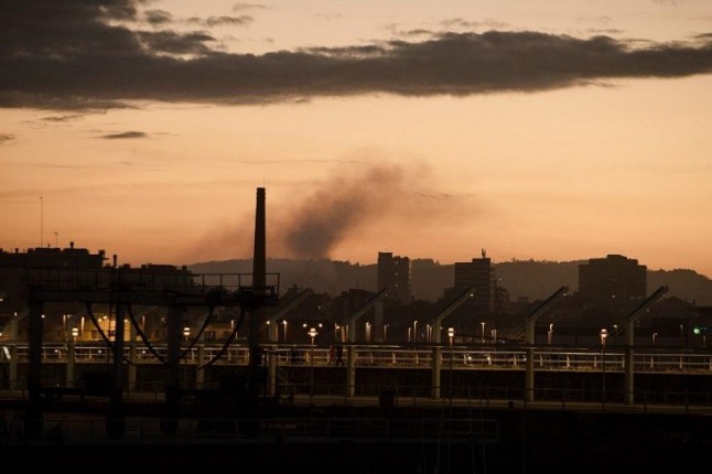Asturias. Hasta lloviendo los domingos se dispara la contaminación en Gijón