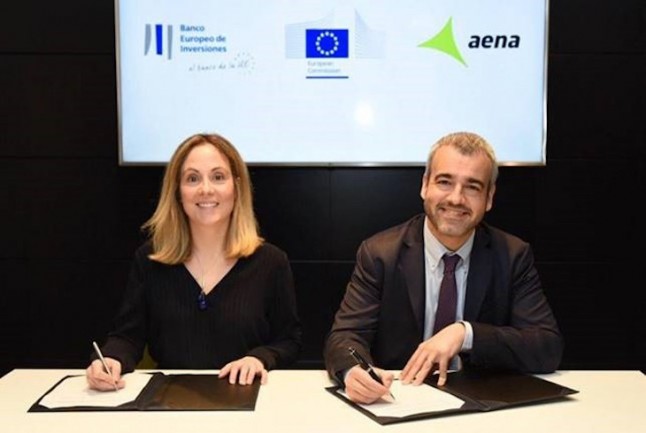 El BEI financia a Aena con 86 millones para mejorar la eficiencia energética en sus aeropuertos