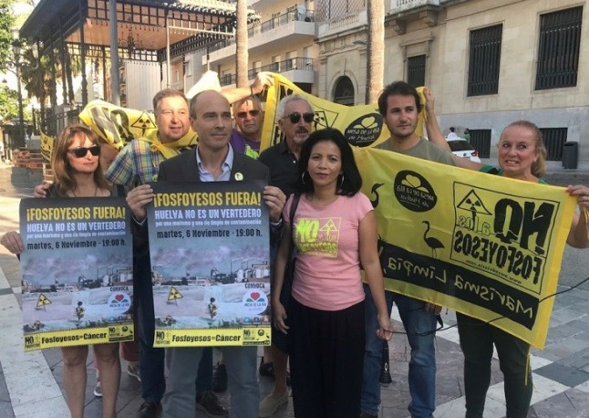WWF y Ecologistas convoca una manifestación el jueves y Mesa de la Ría el 6 de noviembre contra los fosfoyesos