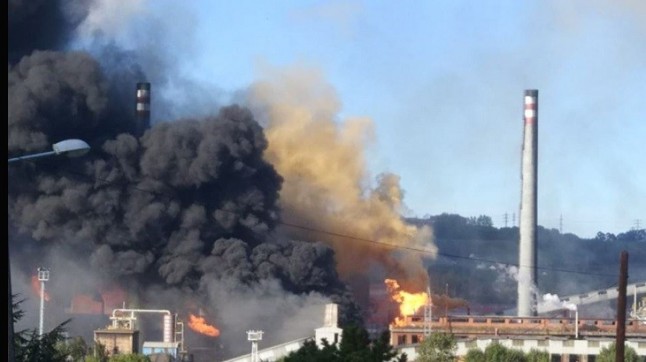 Asturias. Nuevo incendio en baterías de coque en Avilés
