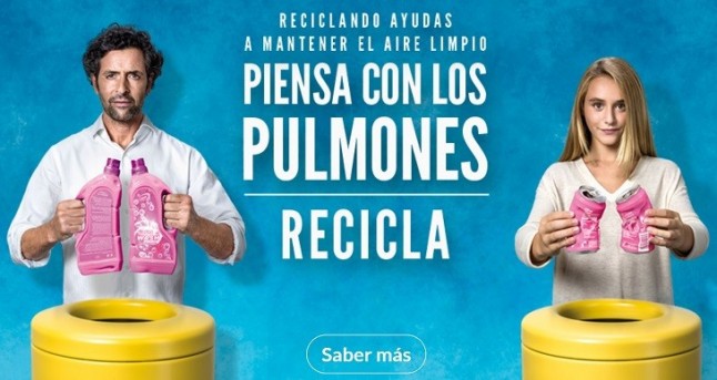 Nueva campaña de Ecoembes Piensa con los pulmones que explica la importancia de reciclar para la calidad del aire