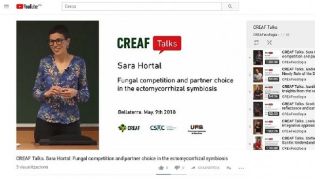 Nuevos vídeos disponibles de las CREAF Talks