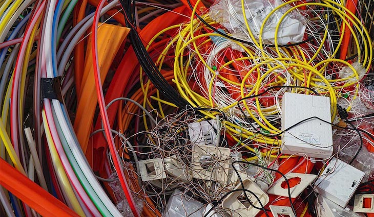 Plásticos de cables para fabricar yeso para la construcción