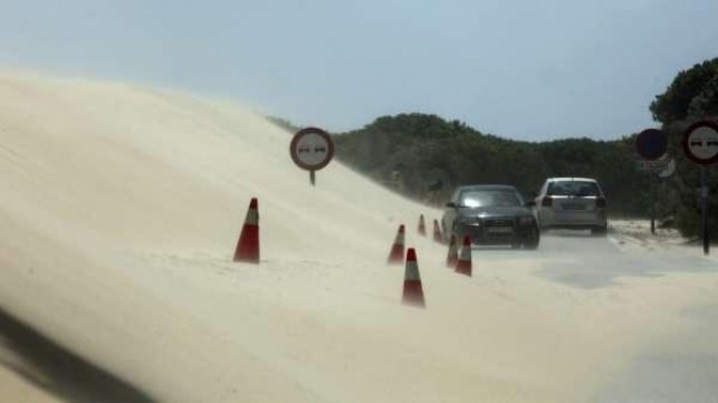 Proyecto de variante para contrarrestar la duna de Valdevaqueros