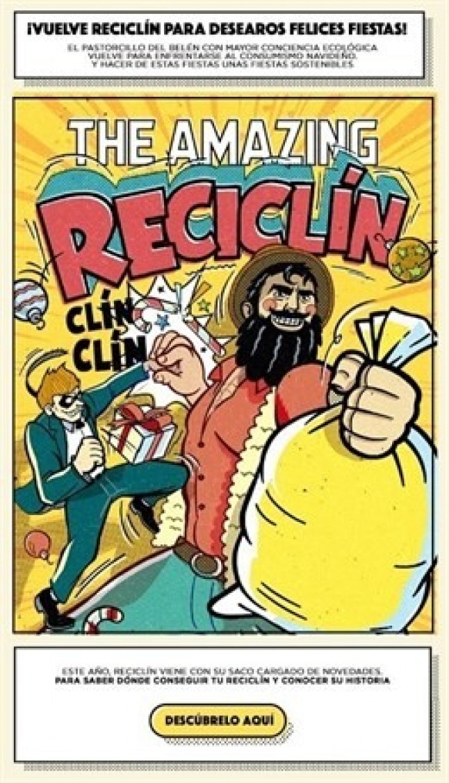 Ecoembes reparte en Madrid figuras de Reciclín