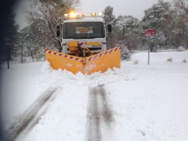 Trabajos de vialidad en la red forestal del Parque de Cazorla