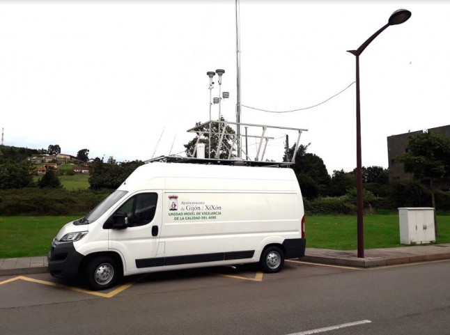 Deja de llover y se vuelve a disparar la contaminación por partículas durante la noche en Gijón