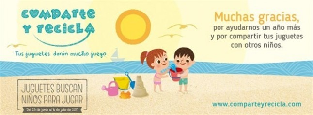 Comparte y recicla llevará juguetes a niños del mundo
