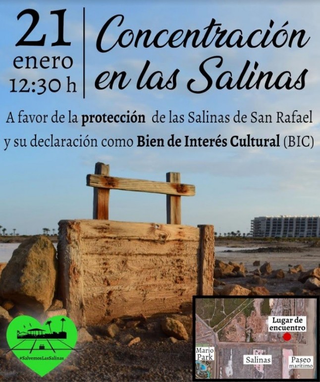 Salvemos Las Salinas se concentrará el 21 de enero para que sean declaradas BIC