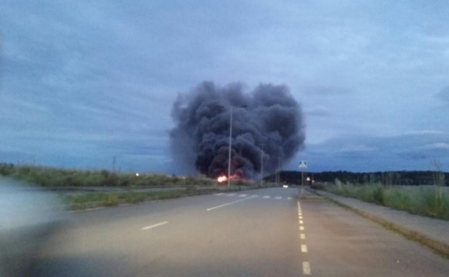 Una nube toxica recorre Gijon