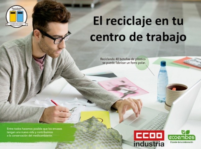 Ecoembes y CCOO de Industria impulsaran el reciclaje en los trabajos