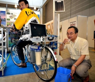Una bicicleta que ‘potabiliza’ el agua