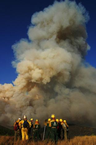 Dan por extinguido el fuego de Cocentaina (Alicante)