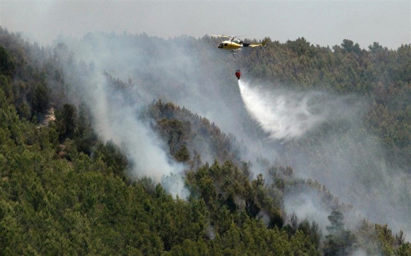 Controlado el incendio de Hermisende (Zamora)