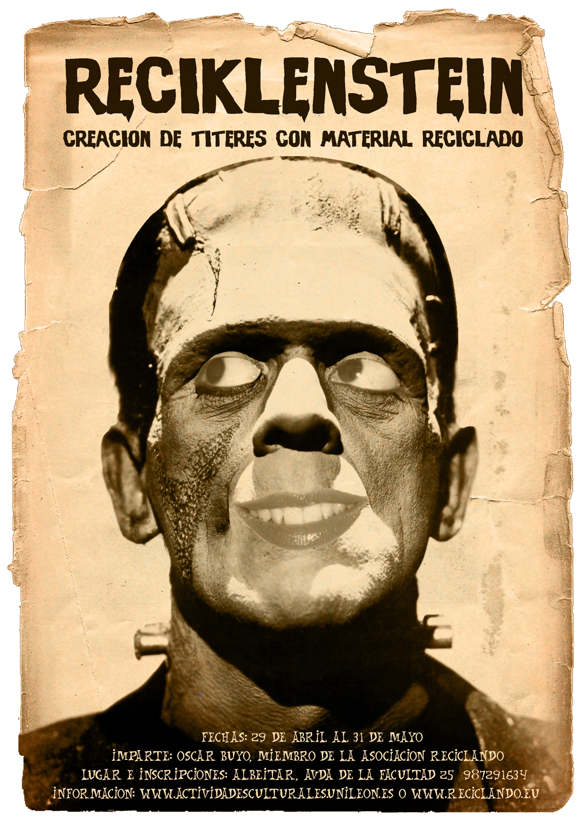 RECIKLENSTEIN. Creación de títeres con material reciclado