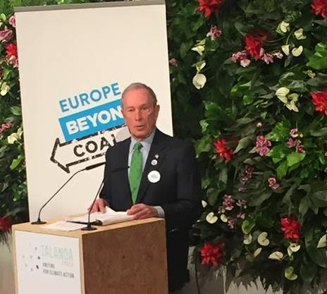 Michael Bloomberg dona 50 millones de dólares para el cese progresivo del carbón en Europa