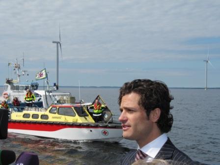 El primer parque de energía eólica marina se inauguró en el lago Vänern