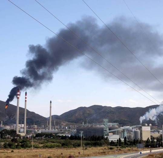 Grave contaminación por ozono en Cartagena