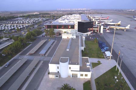 Los aeropuertos de Alicante y Valencia