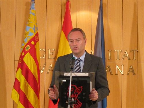 Generalitat Valenciana. Alberto Fabra muestra su satisfacción por el anuncio de un nuevo PHN porque es algo muy necesario