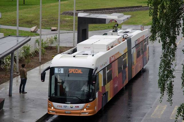 Suiza contará con autobuses eléctricos con un tiempo de carga de 15 segundos