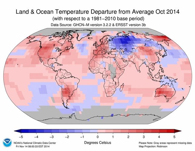 2014 el año más caluroso