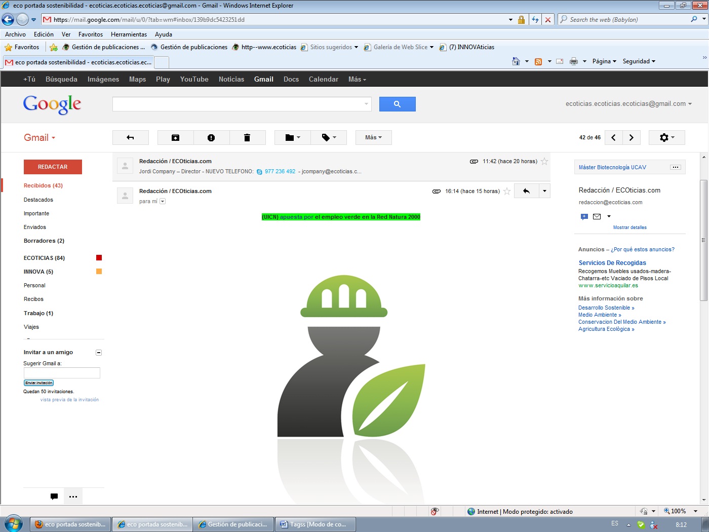 (UICN) apuesta por el empleo verde en la Red Natura 2000