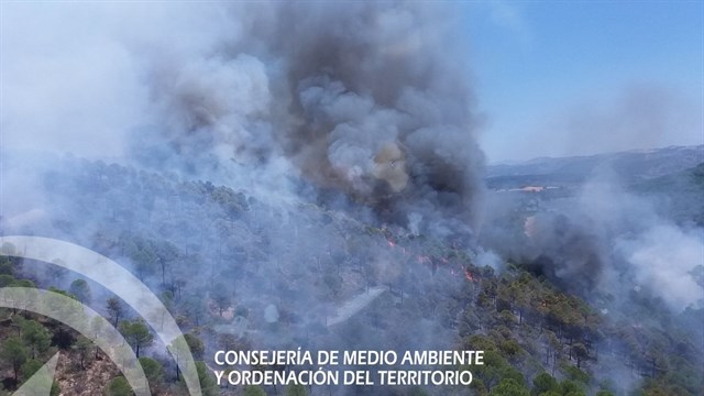 Estabilizado el incendio de Calañas