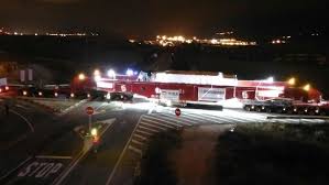 El megaconvoy con la pieza de aerogenerador completa su segundo trayecto por Navarra